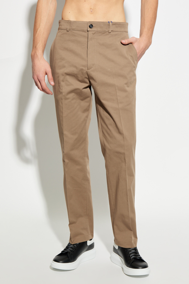Vintage Burberry Pants Mens 36in Beige Tailored Trousers
